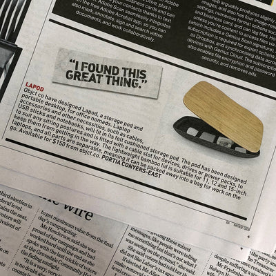 LAPOD lap desk is in The Age & Sydney Morning Herald today!